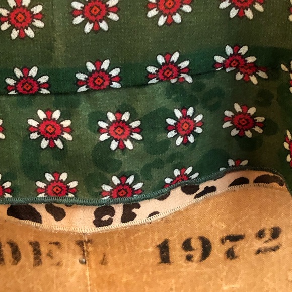 New NWT Scotch Soda Sheer top 145512 ruffles short sleeves print  Size small - Picture 5 of 7